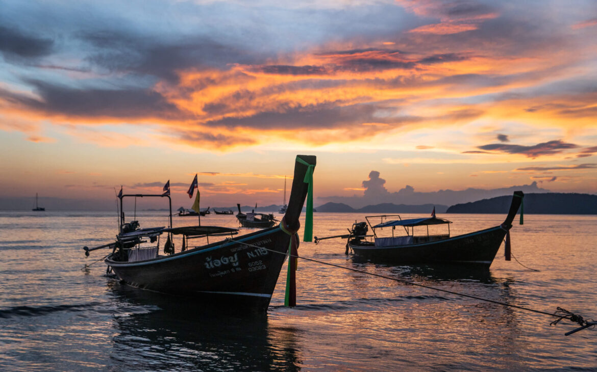 Sunset at Ao Nang Beach