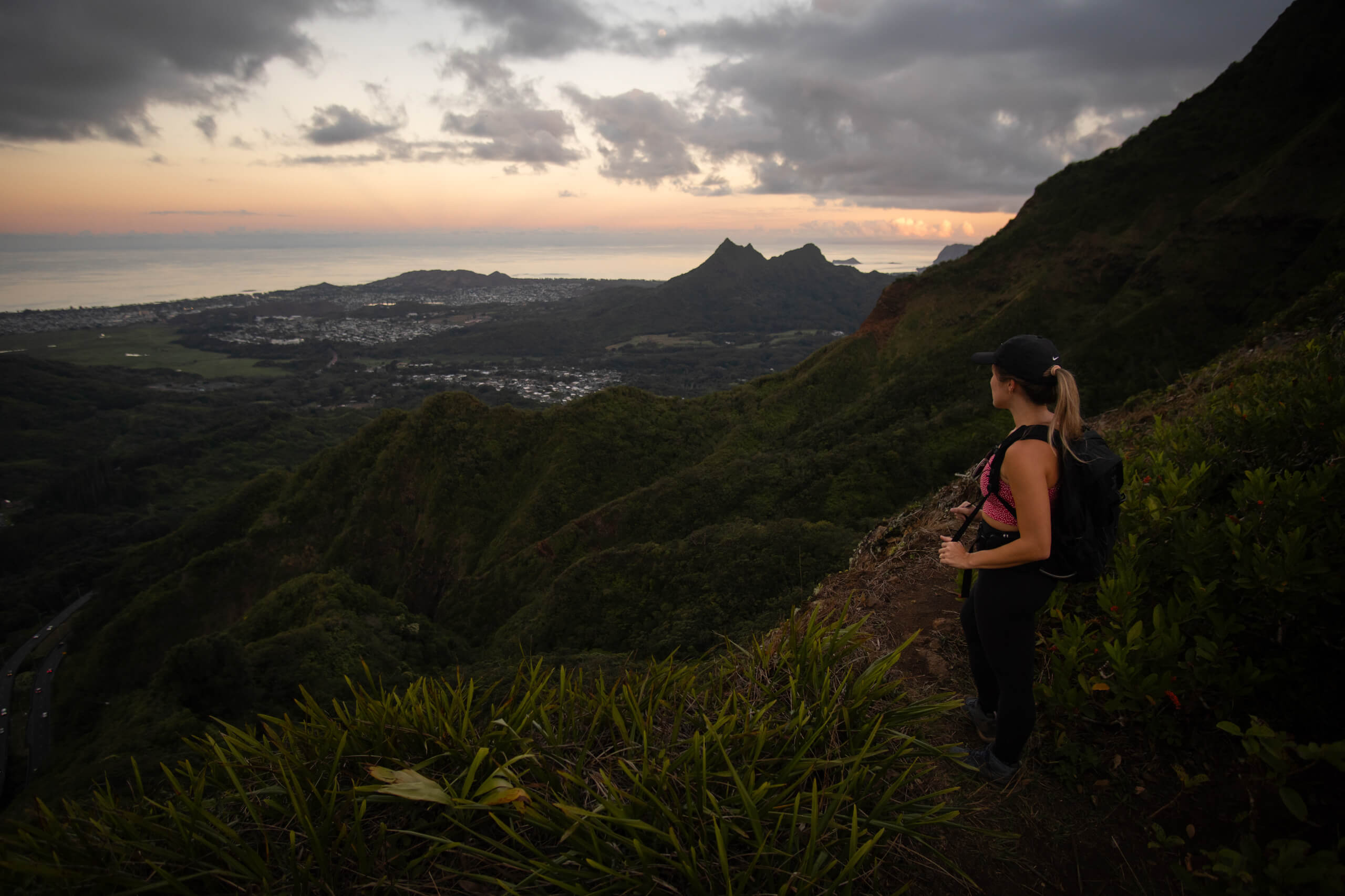 Looking out over Kailua