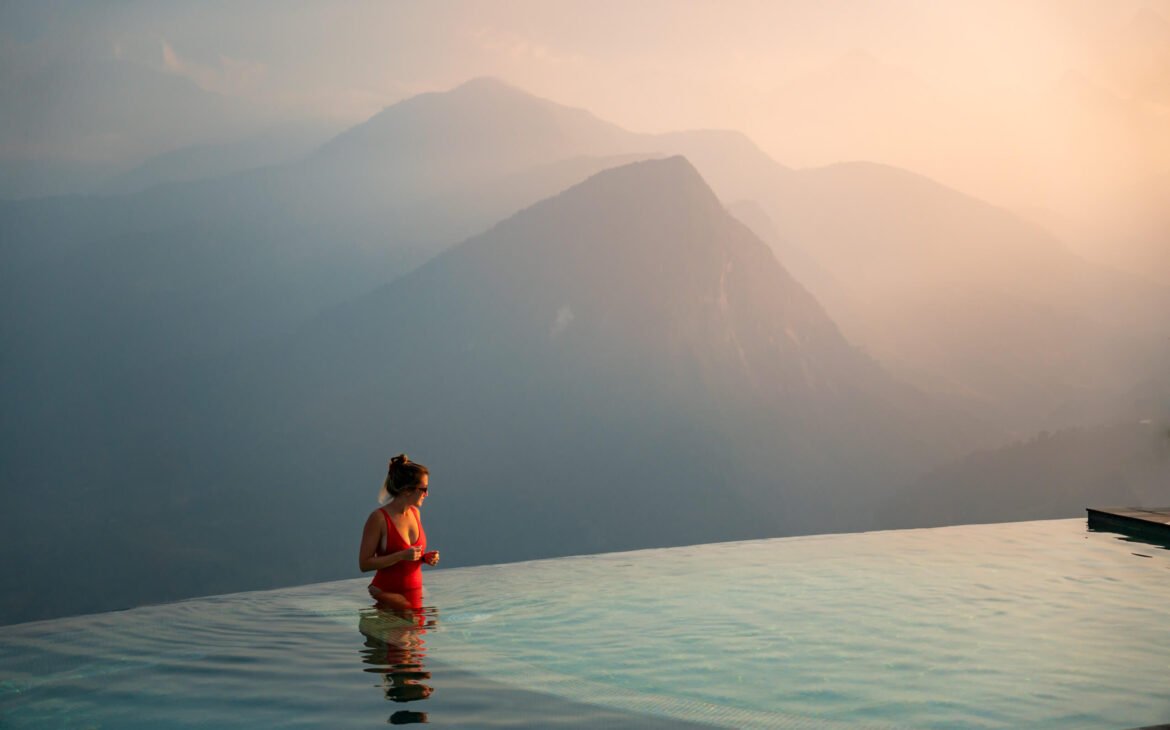 Infinity pools at Topas Ecolodge