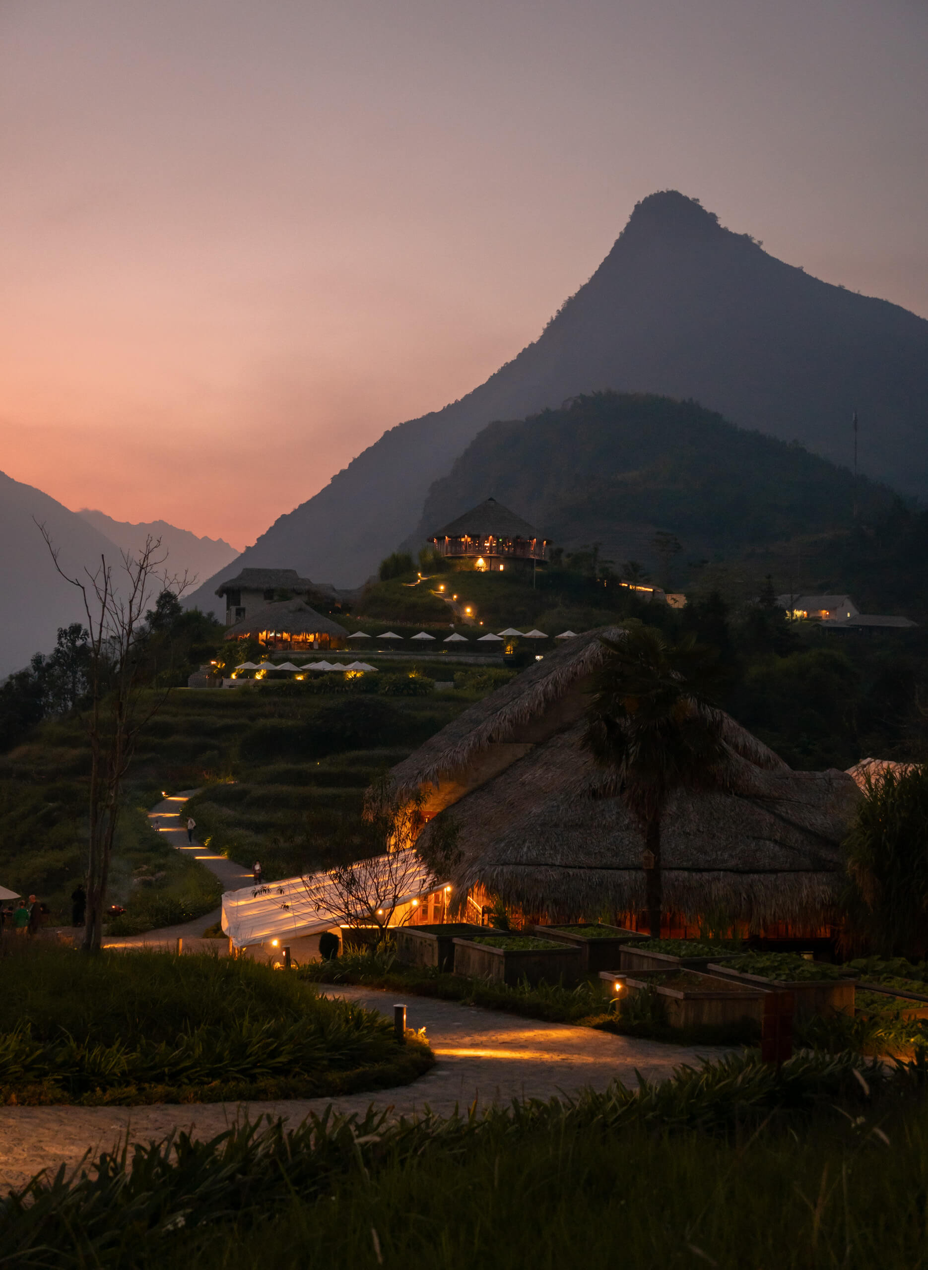 Sunset in Sapa Vietnam