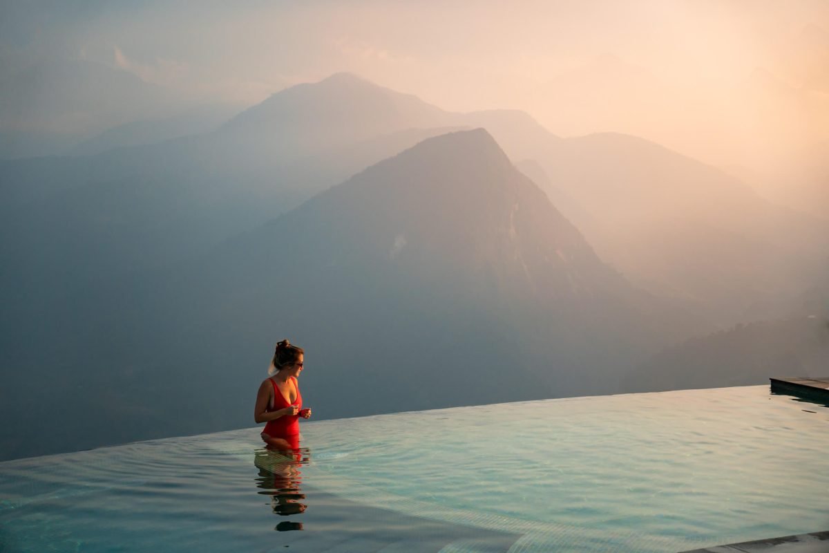 Infinity pools at Topas Ecolodge