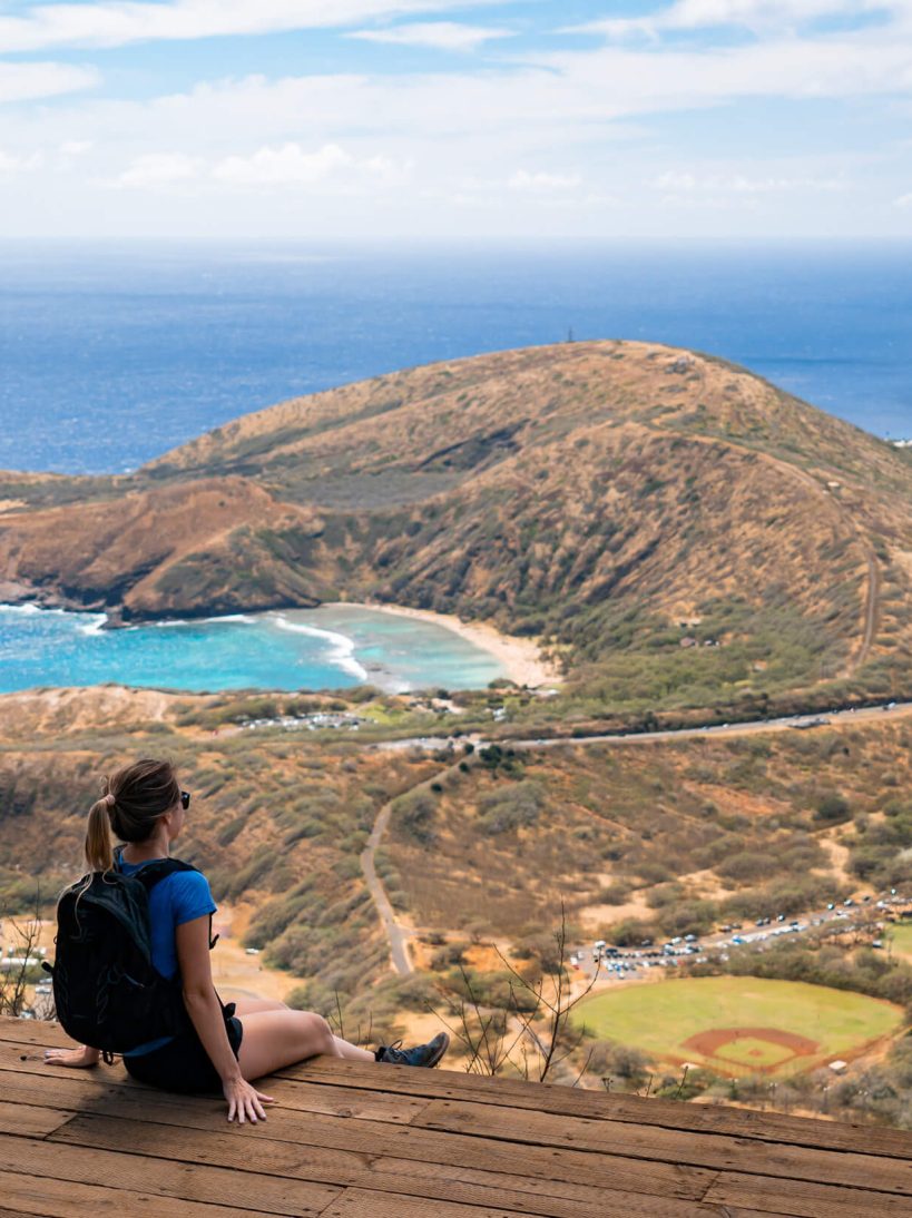 Summit of koko head stairs