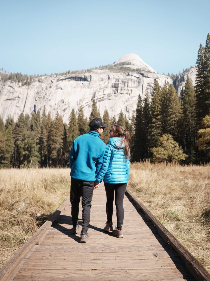 Walking in Yosemite Valley